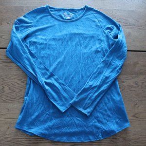 Cloudveil 100% Merino Wool Teal Women Shirt L/G Hiking, Camping, Outdoors